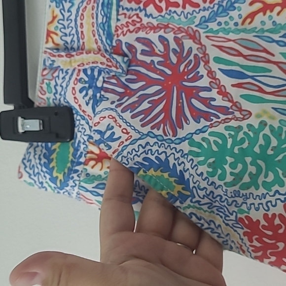 Lilly Pulitzer Callahan Shorts Multi Let Minnow Coral Blue Size 0 - Picture 8 of 15